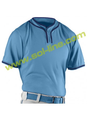 Sky Blue Micro Fiber Jerseys With Navy Blue Piping